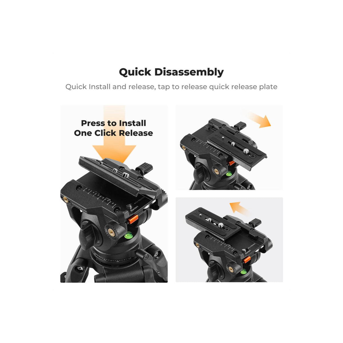 K&F Concept BV40 Fluid Video Head 8kg – KF31.124
