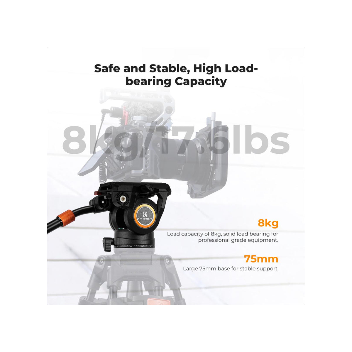 K&F Concept BV40 Fluid Video Head 8kg – KF31.124
