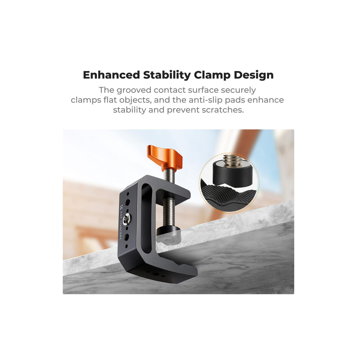 K&F Concept C-Clamp Mount with Double Ball Head Magic Arm – KF31.225