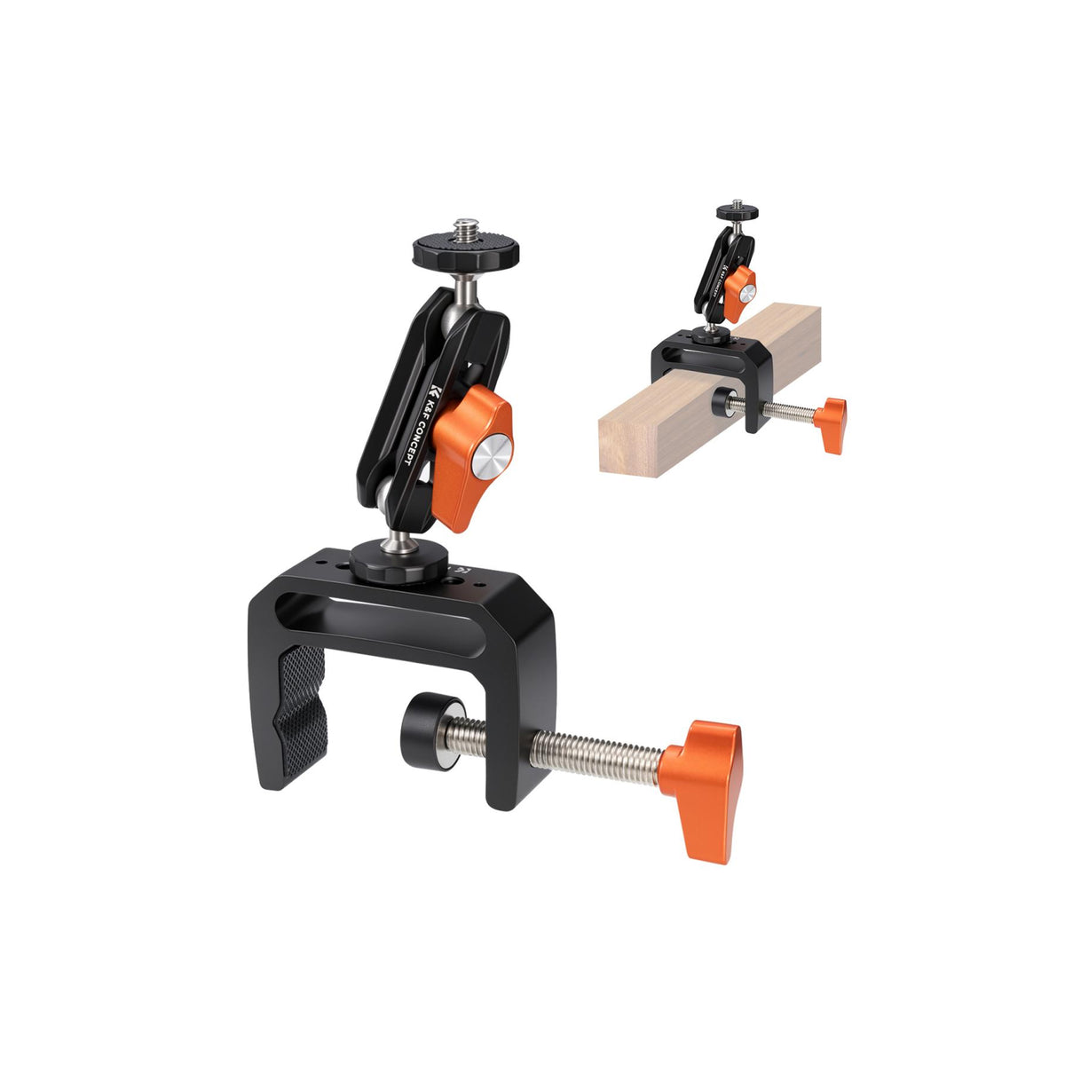 K&F Concept C-Clamp Mount with Double Ball Head Magic Arm – KF31.225