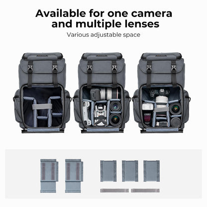 K&F Concept Camera Backpack 25L Nature Wander 03(Grey)KF13.098V5