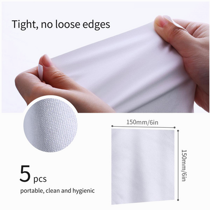 K&F Concept Cleaning Cloth Set Needle-free Cleaning Cloth Dry Cloth 15*15cm Color Box 5PCS (SKU1692)