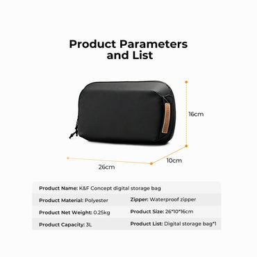 K&F Concept Digital Storage Bag (Black, 4L) KF13.130V1