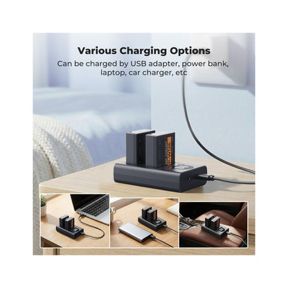 K&F Concept Dual-Slot Charger for Fujifilm NP-W126/NP-W126S Batteries – KF28.0106