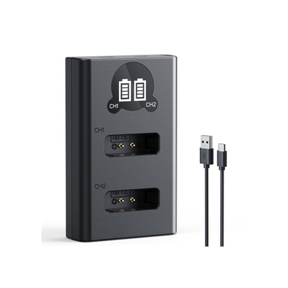 K&F Concept Dual-Slot NB-13L Battery Charger for Canon PowerShot Cameras – KF28.0129