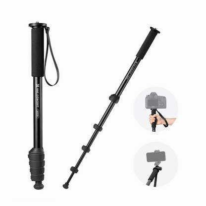 K&F Concept KF09.138V1 Camera Monopod 5-Section Height Aluminum Monopod with Metal and Rubber MS16