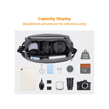 K&F Concept KF13.157V6 Alpha Camera Sling Bag (Dark Grey 10L)