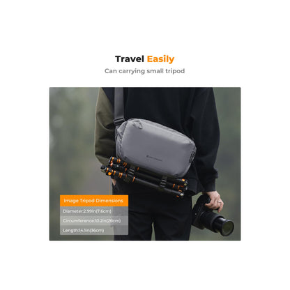 K&F Concept KF13.157V6 Alpha Camera Sling Bag (Dark Grey 10L)