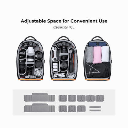 K&F Concept KF13.205 18L Nature Wander 05 Camera Backpack - Black