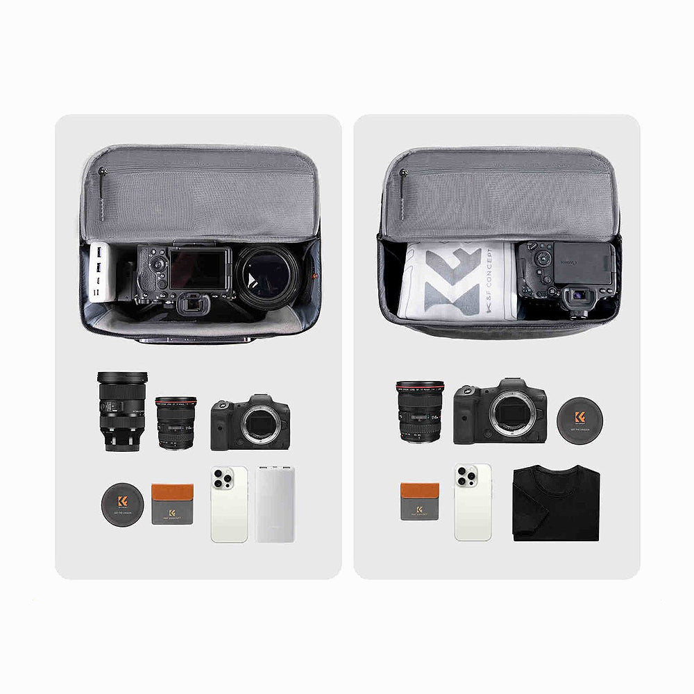 K&F Concept KF13.212 Waterproof Urban Wander Sling/Shoulder Camera Bag (10L) – Black
