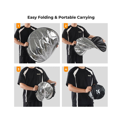 K&F Concept 43" (110cm) 5-in-1 Collapsible Photography Reflector with Grips – KF18.0006