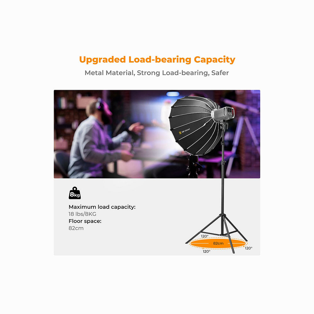 K&F Concept Light Stand for Photography 2.8M Black (KF34.043)