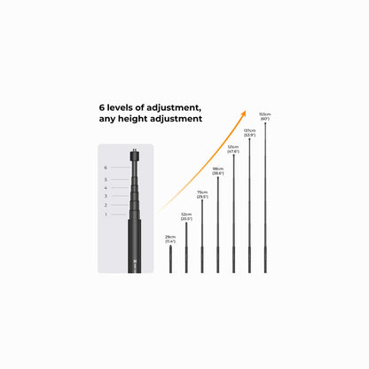 K&F Concept MS07 Invisible Selfie Stick (5')-KF09.132