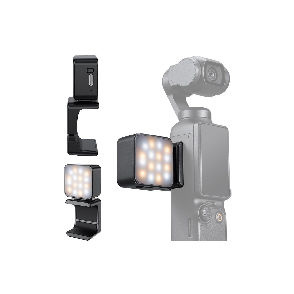 K&F Concept Magnetic Mini Fill Light for DJI Osmo Pocket 3 & 4 – KF20.0001