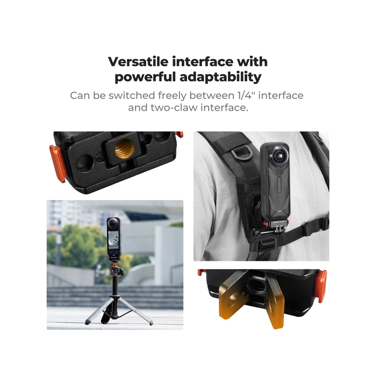K&F Concept Magnetic Quick Release Adapter for Insta360 X5 & Ace Pro 2