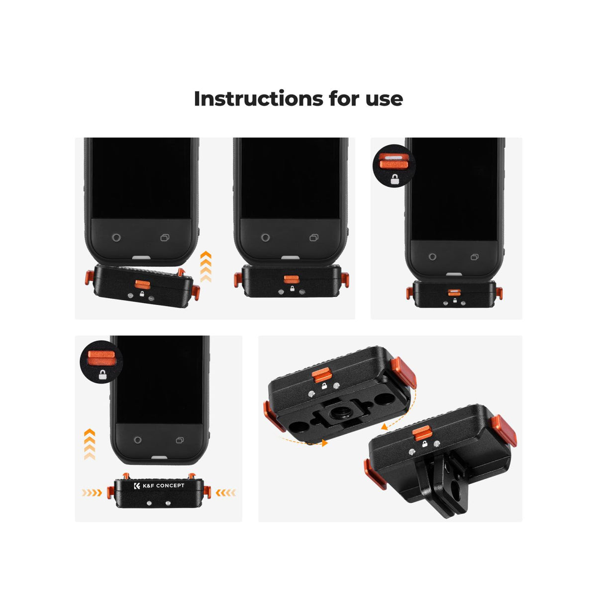 K&F Concept Magnetic Quick Release Adapter for Insta360 X5 & Ace Pro 2