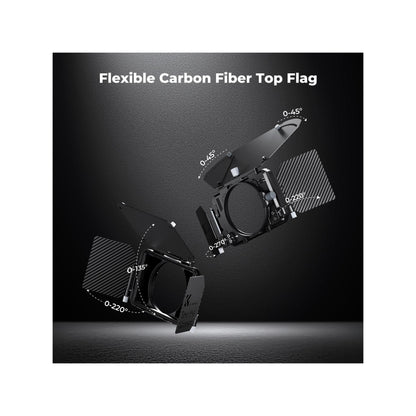 K&F Concept Pro Matte Box Kit with 2 Filter Trays & 5 Adapter Rings – SKU.2322V1
