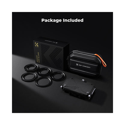 K&F Concept Pro Matte Box Kit with 2 Filter Trays & 5 Adapter Rings – SKU.2322V1