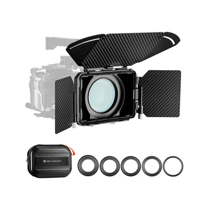 K&F Concept Pro Matte Box Kit with 2 Filter Trays & 5 Adapter Rings – SKU.2322V1