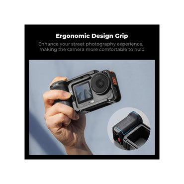 K&F Concept Metal Street Grip & Cage Kit for DJI Osmo Action 6 – KF12.0036