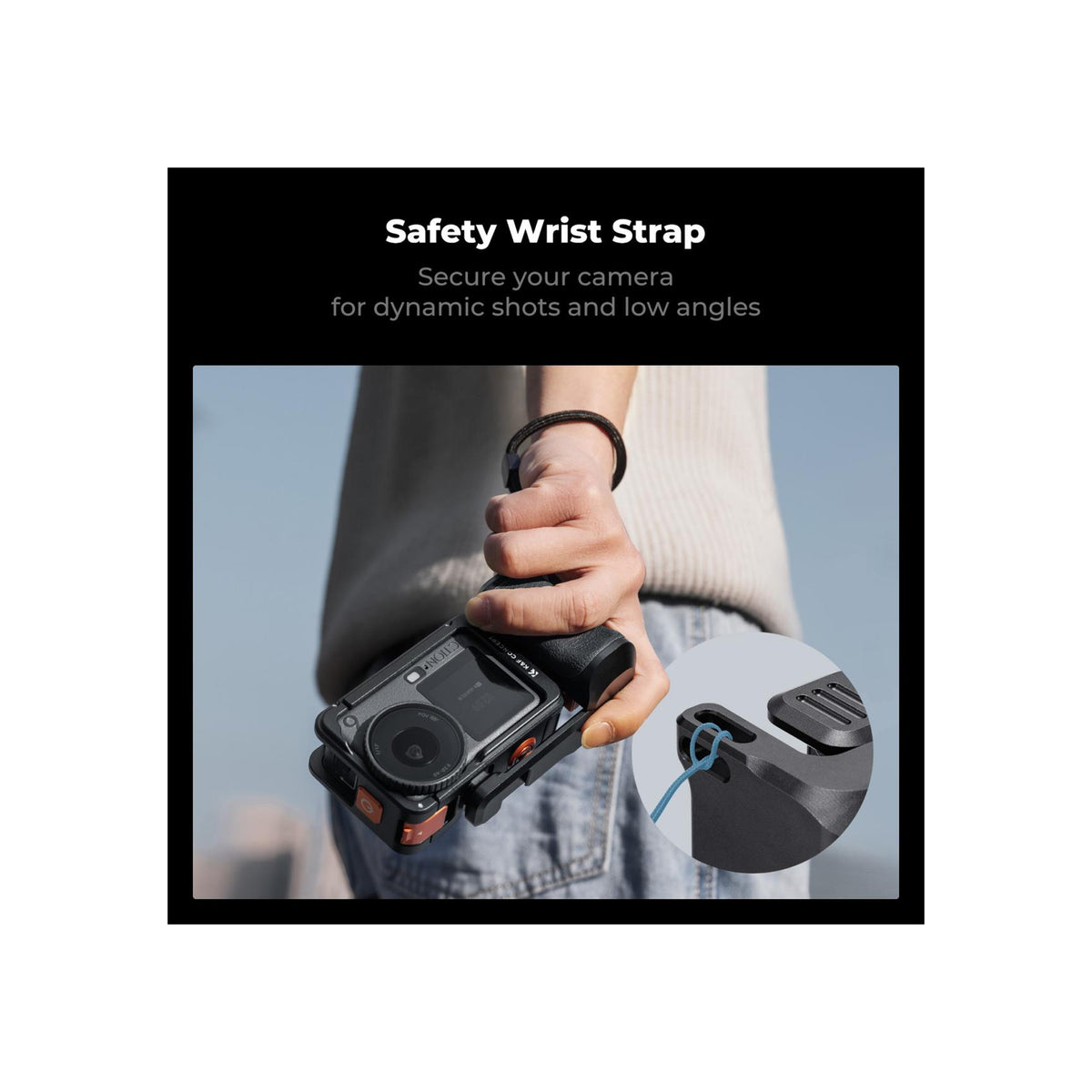 K&F Concept Metal Street Grip & Cage Kit for DJI Osmo Action 6 – KF12.0036