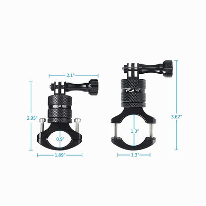 K&F Concept Mountain Bike Bicycle Motorcycle Handlebar Mounting Clamp Aluminum Alloy Bracket Fits Action Cameras-