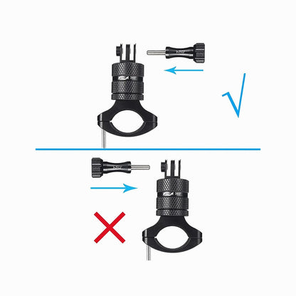 K&F Concept Mountain Bike Bicycle Motorcycle Handlebar Mounting Clamp Aluminum Alloy Bracket Fits Action Cameras-