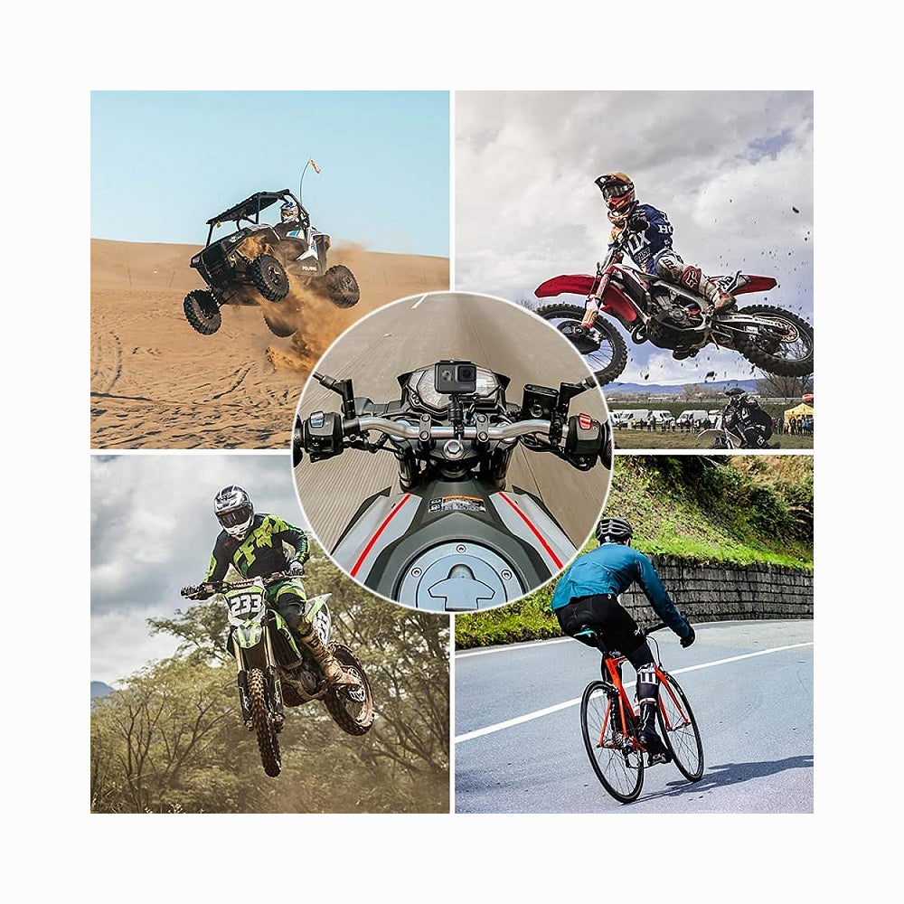 K&F Concept Mountain Bike Bicycle Motorcycle Handlebar Mounting Clamp Aluminum Alloy Bracket Fits Action Cameras-