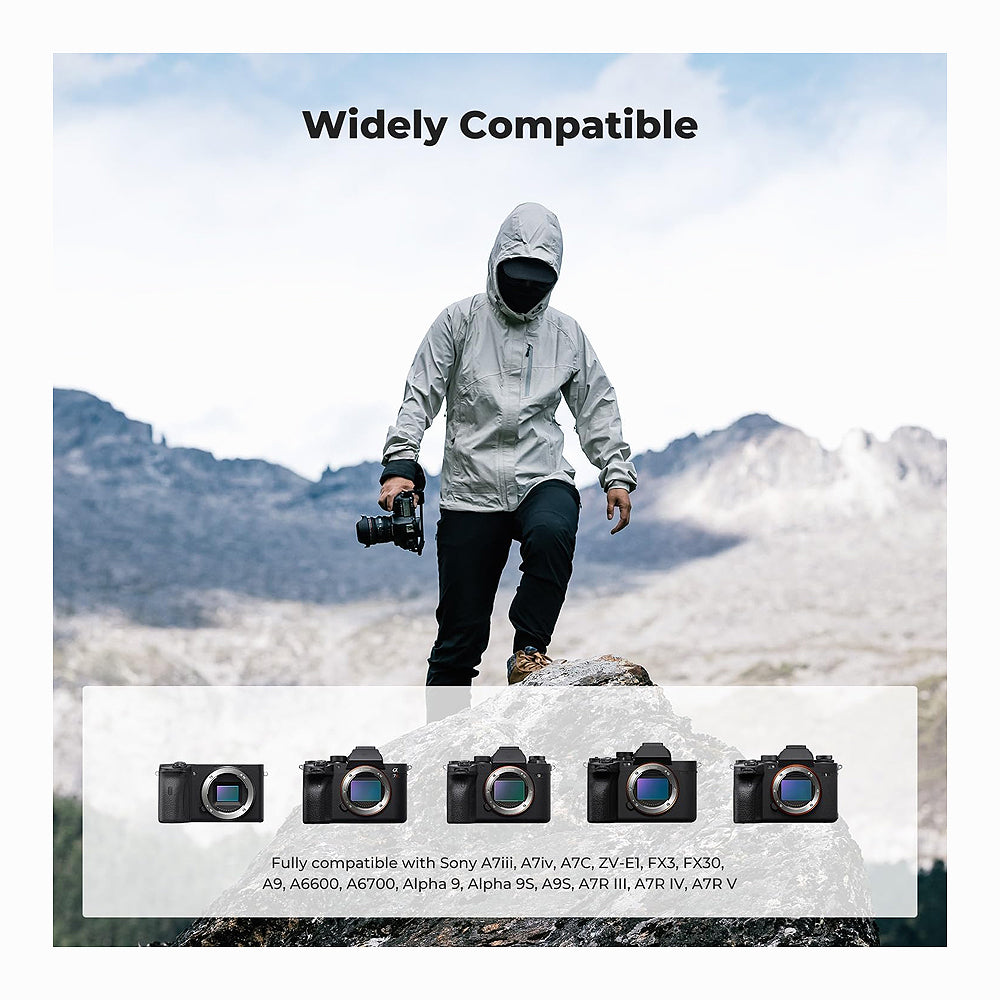 K&F Concept NP-FZ100 Battery Charger, Dual Slot Quick Charger for Sony Alpha A7 III, A7R III (A7R3), A9, a6600, a7R IV, Alpha a9 II Camera-KF28.0010