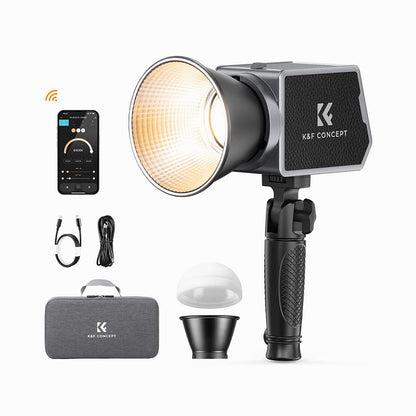 K&F Concept PL-60B 60W COB Photography light with Built-in 4500mAh Battery-KF34.045