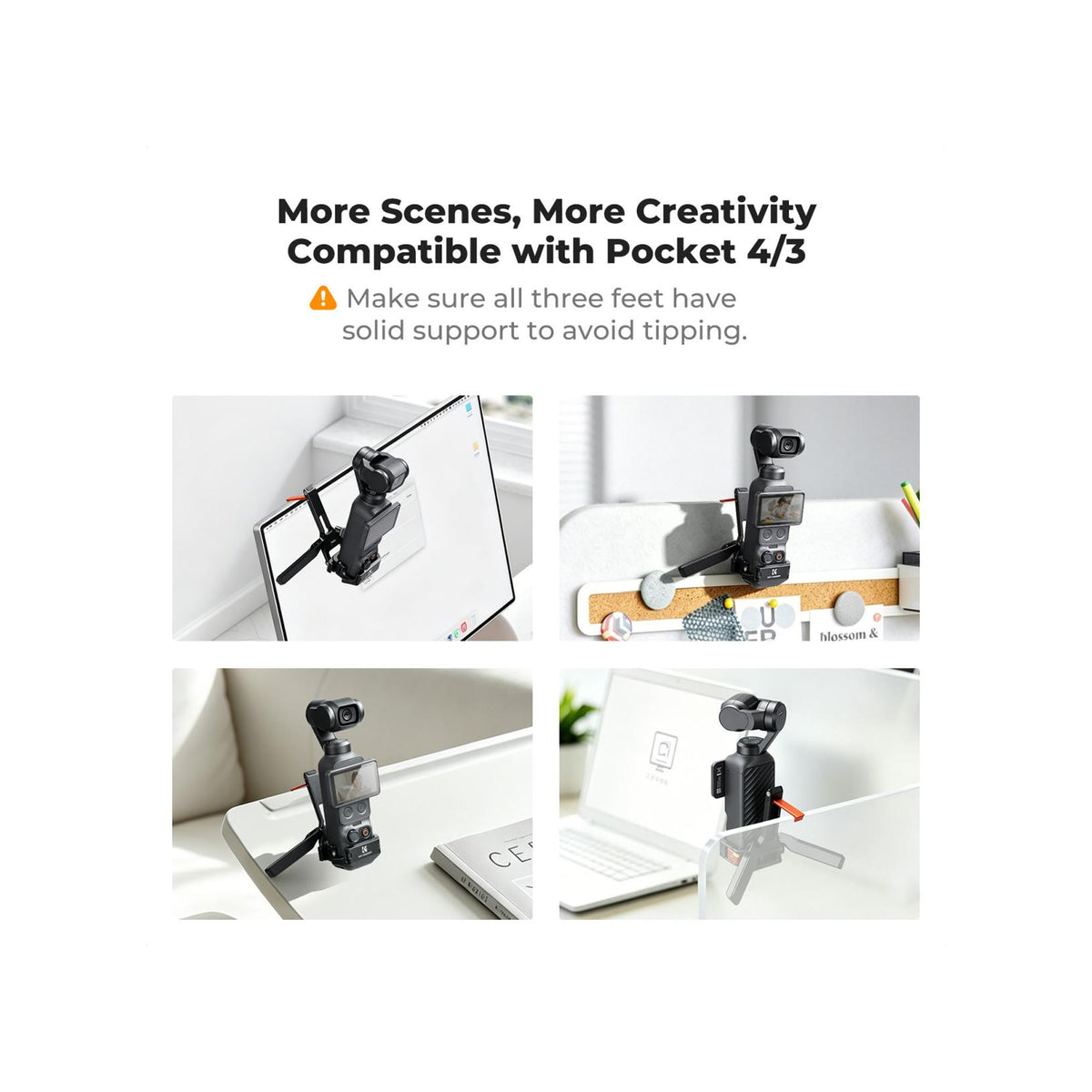 K&F Concept PP63 Magnetic Expansion Frame for DJI Osmo Pocket 4 / Pocket 3