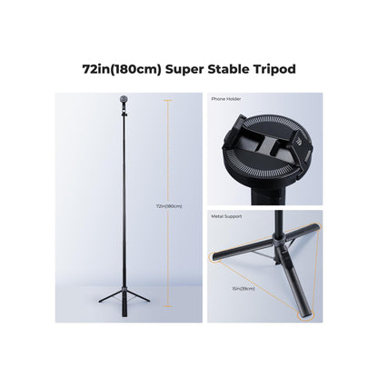 K&F Concept Popod 72" 3-in-1 Magnetic Phone Tripod & Selfie Stick – KF15.0015