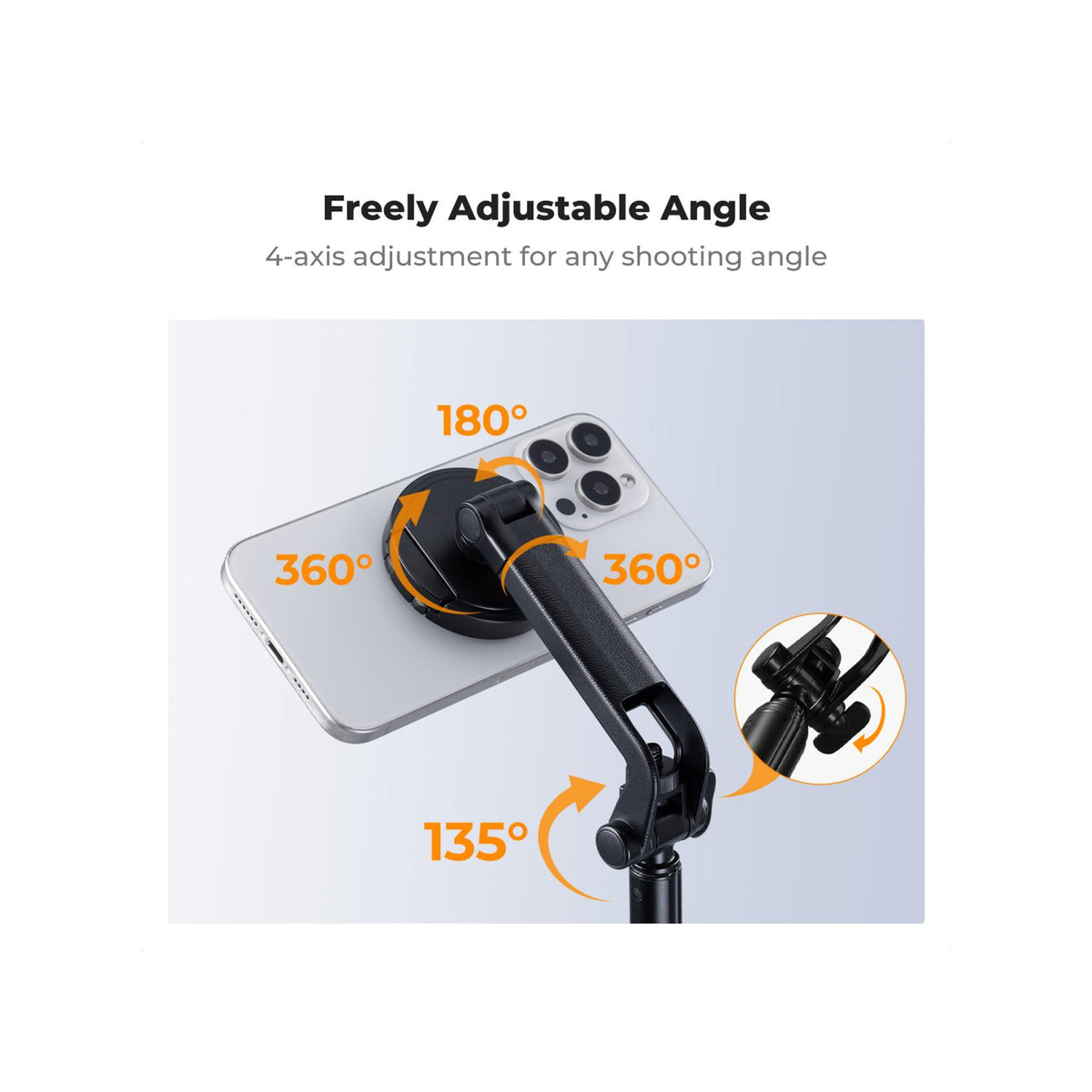 K&F Concept Popod 72" 3-in-1 Magnetic Phone Tripod & Selfie Stick – KF15.0015
