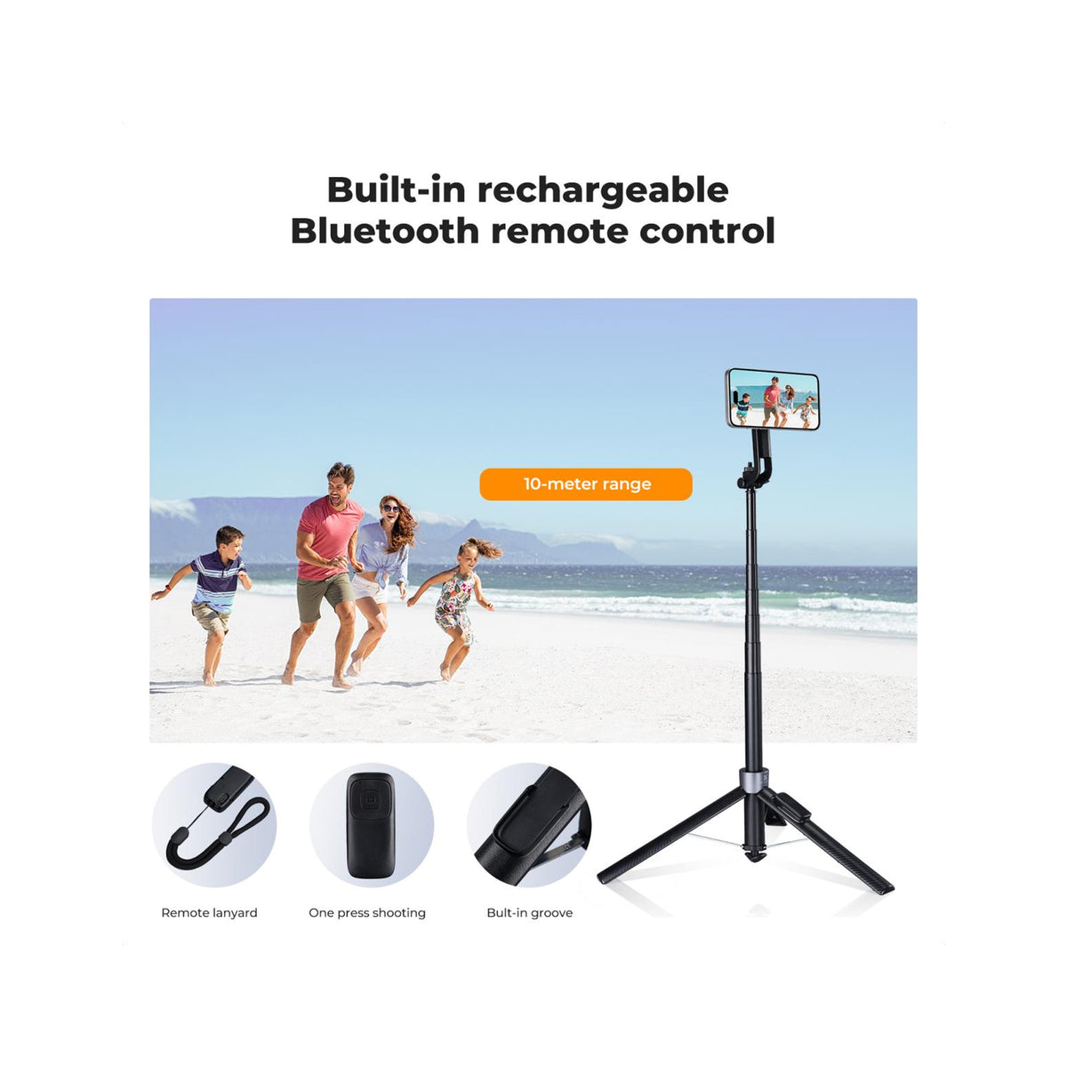 K&F Concept Popod 72" 3-in-1 Magnetic Phone Tripod & Selfie Stick – KF15.0015