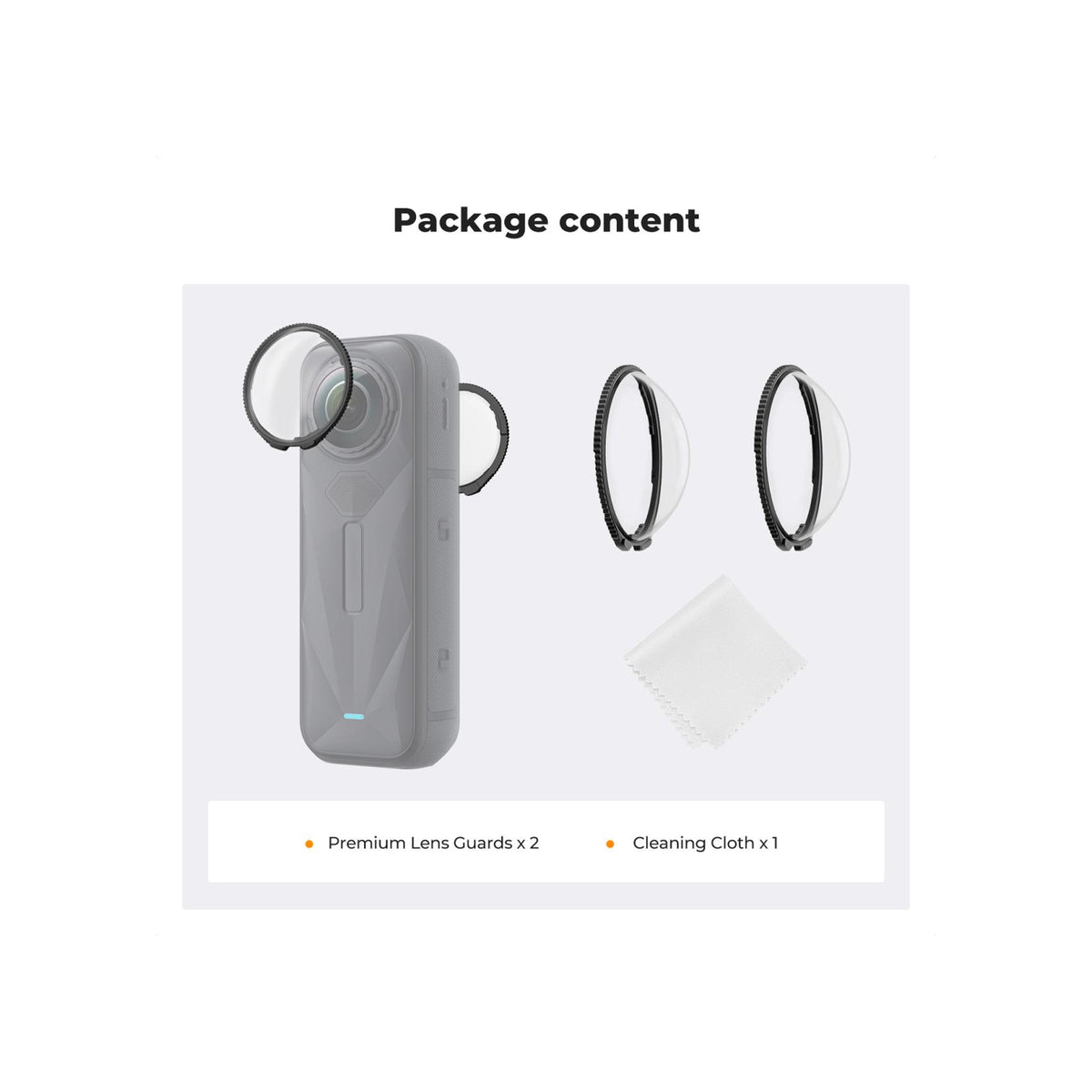 K&F Concept Premium Lens Guards for Insta360 X5 – KF31.185