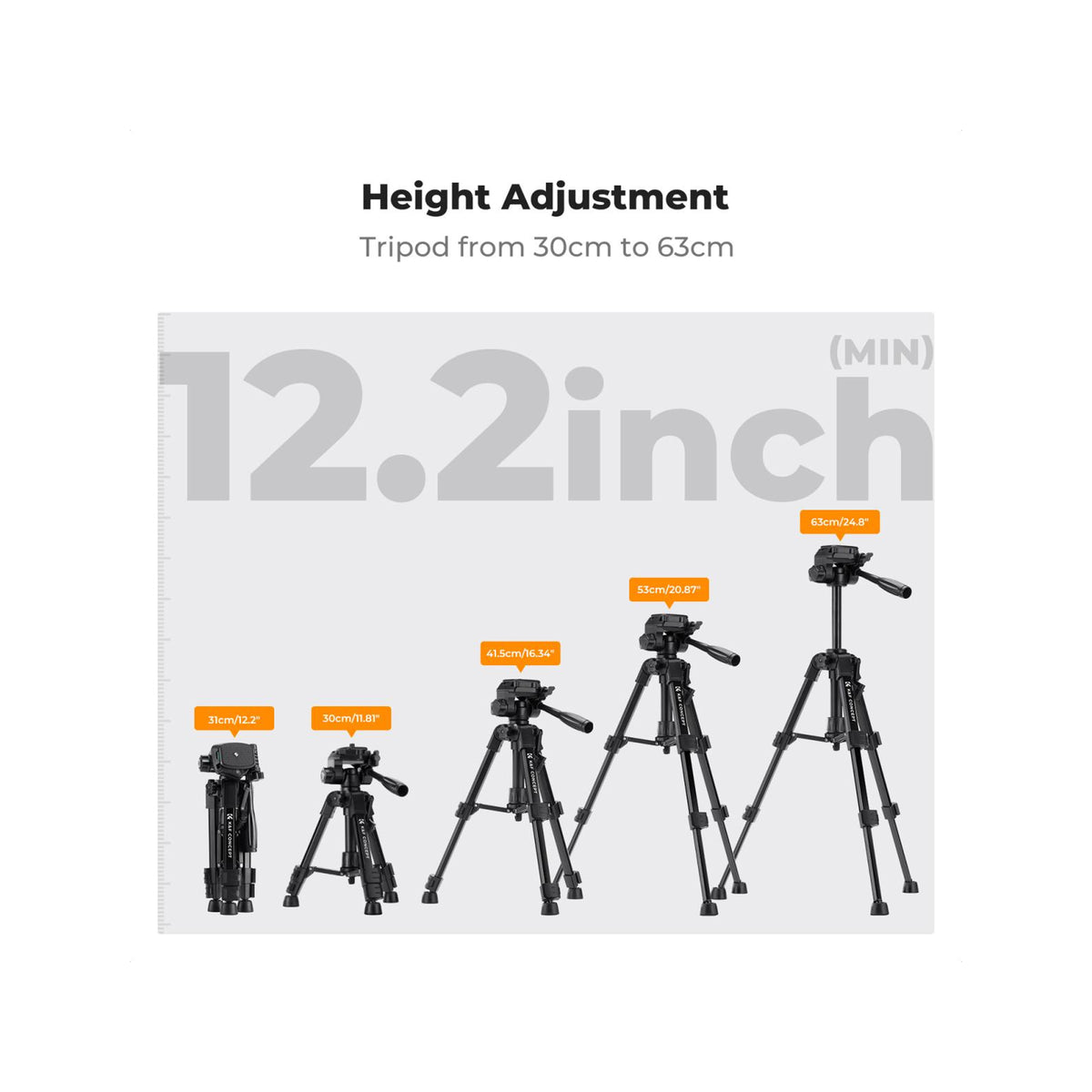 K&F Concept S233A0 25" Mini Desk Tripod with Remote Control-KF09.166
