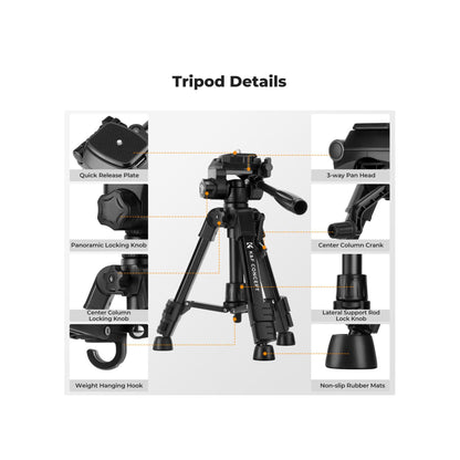 K&F Concept S233A0 25" Mini Desk Tripod with Remote Control-KF09.166