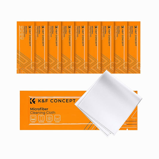 K&F Concept SKU.1896 Camera Lens Microfiber Cleaning Cloth Kit 15*15cm (10Pcs Pack)