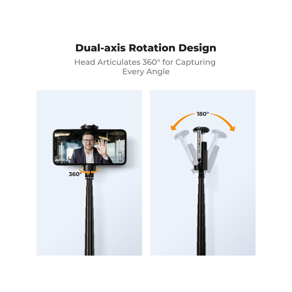 K&F Concept Selfie Stick for phones  Black-KF15.0002V1