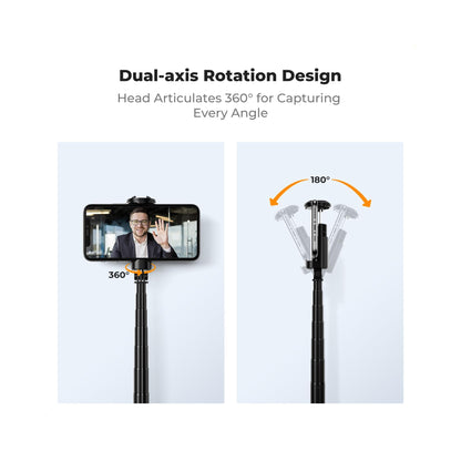 K&F Concept Selfie Stick for phones  Black-KF15.0002V1