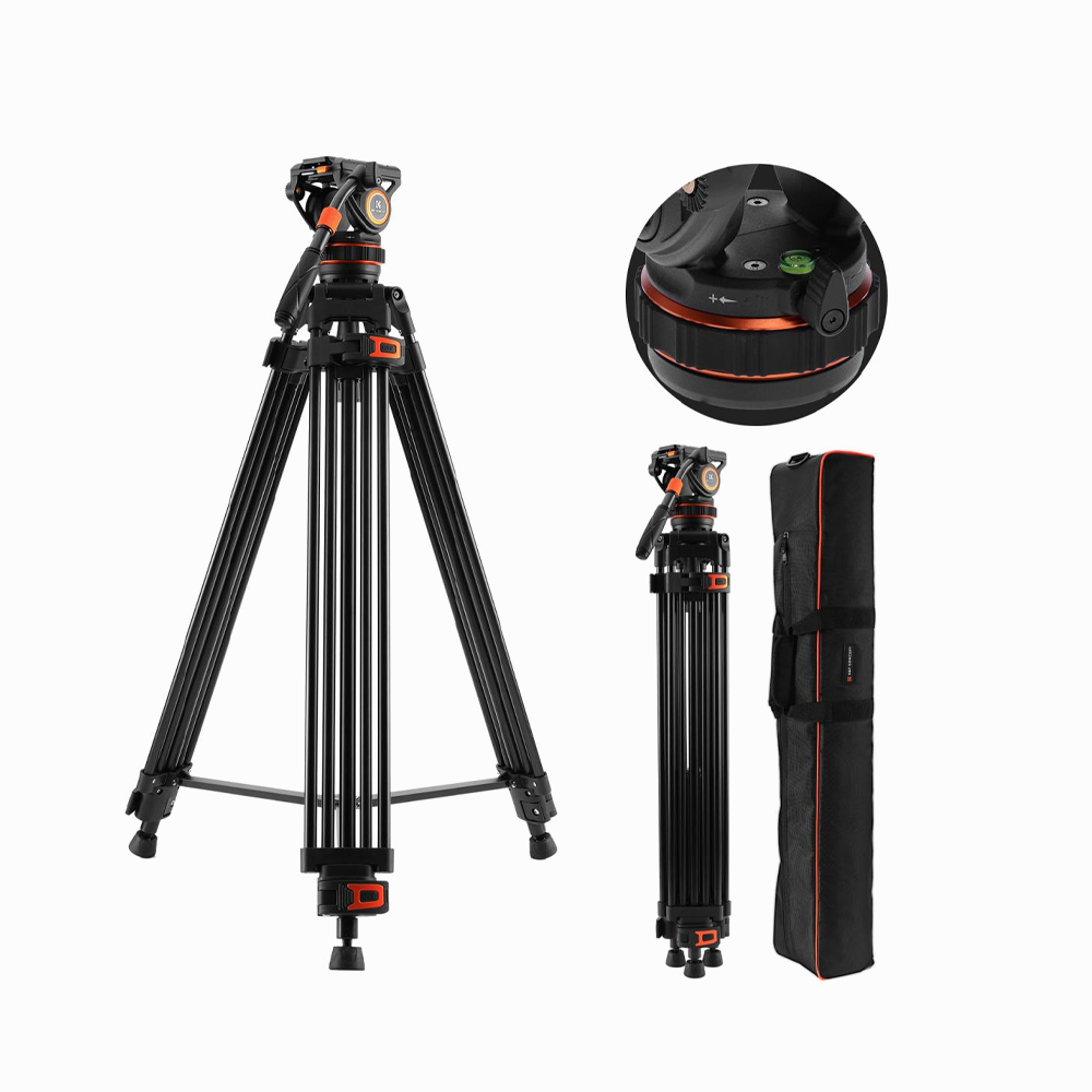 K&F Concept VA3+BV50 Aluminum Alloy Video/Camcorders Tripod-KF09.147V1