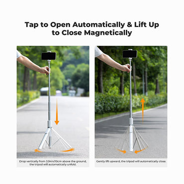 K&F Concept x96 Selfie Stick for phones White -KF15.0001V1