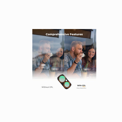 K&F Concept CPL Filter for Insta360 Luna Ultra – Magnetic Polarizing Filter
