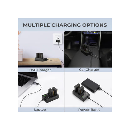 K&F CONCEPT LP-E17 Battery Charger, Dual Slot Quick Charger for Canon-KF28.0008
