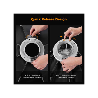 K&F CONCEPT Octagonal Softbox, 65cm Quick Release with Bowens Mount-KF18.0015