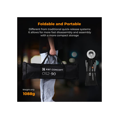 K&F CONCEPT Octagonal Softbox, 90cm/35in Quick Release Softbox with Bowens Mount, Carrying Bag-KF18.0016
