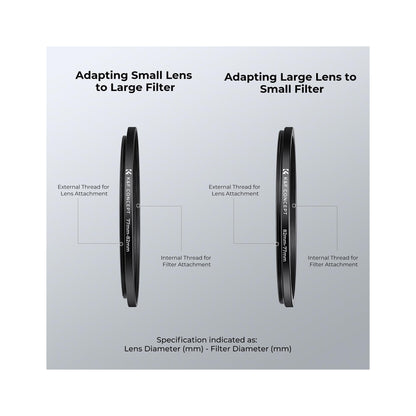 K&F Concept 18 Pieces Filter Ring Adapter Set (SKU.0629)
