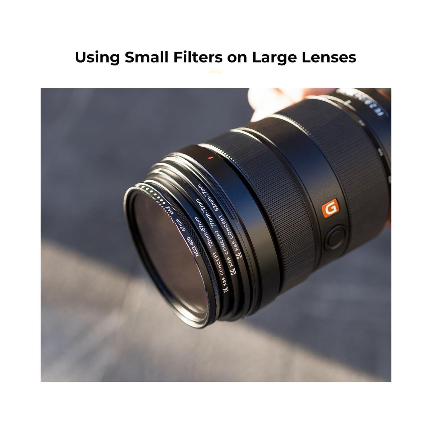 K&F Concept 18 Pieces Filter Ring Adapter Set (SKU.0629)
