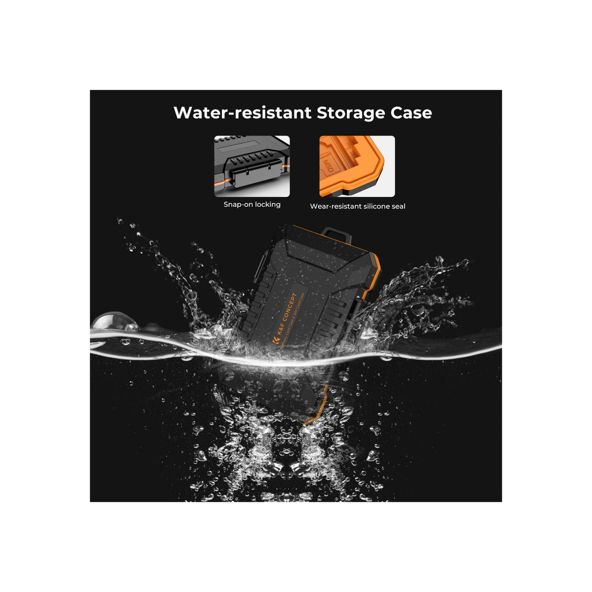 K&F Concept 29 Slots Memory Card Case, Water-Resistant CF SD SIM Card Case Holder for 8 x SD 4 x CF/XQDs 12 x Micro SD (TF) 2 x Nano SIM 2 x Micro SIM and 1 SIM Card(KF31.080)