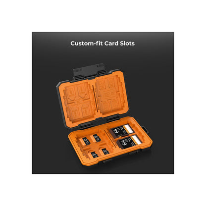 K&F Concept 29 Slots Memory Card Case, Water-Resistant CF SD SIM Card Case Holder for 8 x SD 4 x CF/XQDs 12 x Micro SD (TF) 2 x Nano SIM 2 x Micro SIM and 1 SIM Card(KF31.080)